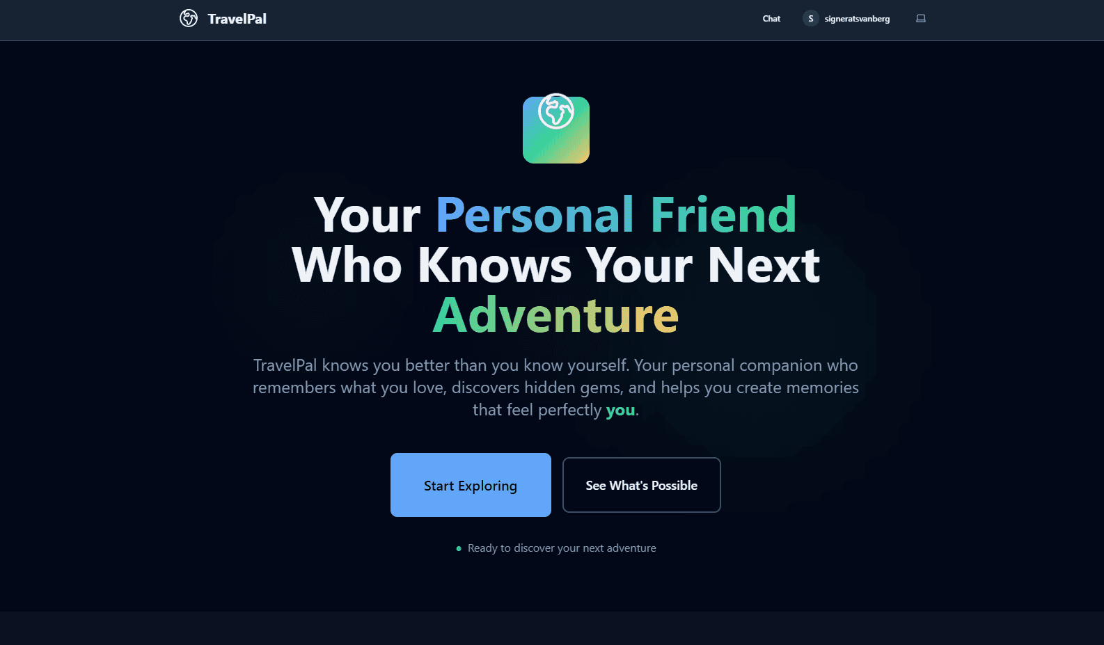 Screenshot of TravelPal